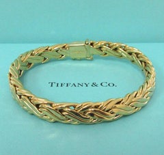 TIFFANY & Co. 18K Gold Weave Armband 7,5"