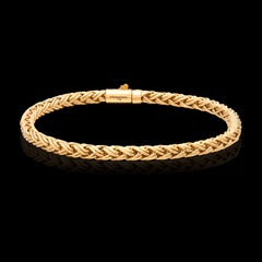 Tiffany & Co. 18k Gold Woven Wheat Chain Bracelet