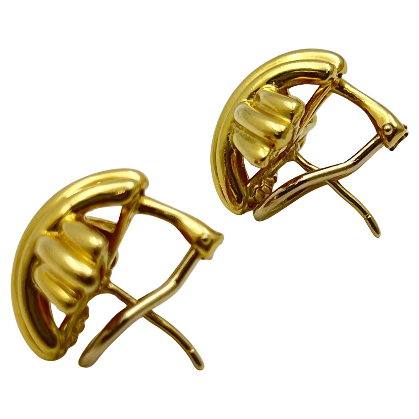 Orecchini X in oro 18k di Tiffany & Co. in vendita 1