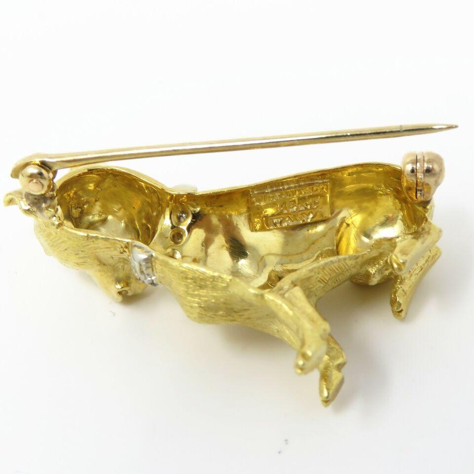 Tiffany & Co 18k Italia  Broche de unos 33 x 24 mm Corte redondo en venta