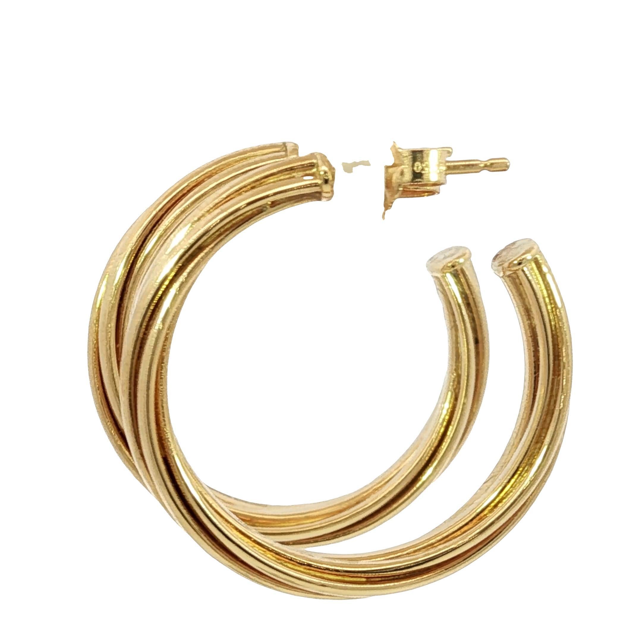 Donna Tiffany & Co. Orecchini a cerchio Paloma Picasso for Tiffany & Co. 18 carati in oro giallo in vendita