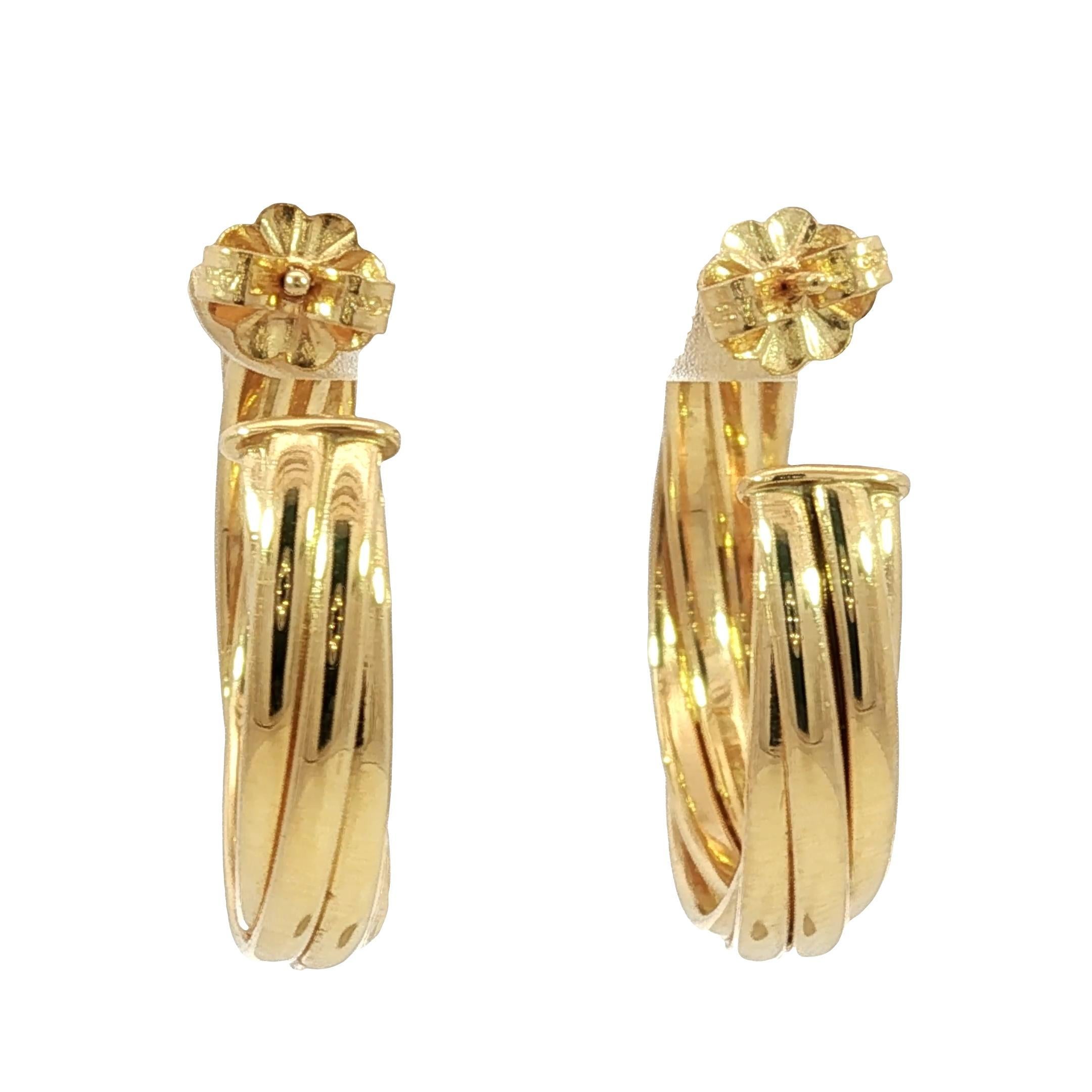 Tiffany & Co. Orecchini a cerchio Paloma Picasso for Tiffany & Co. 18 carati in oro giallo in vendita 2