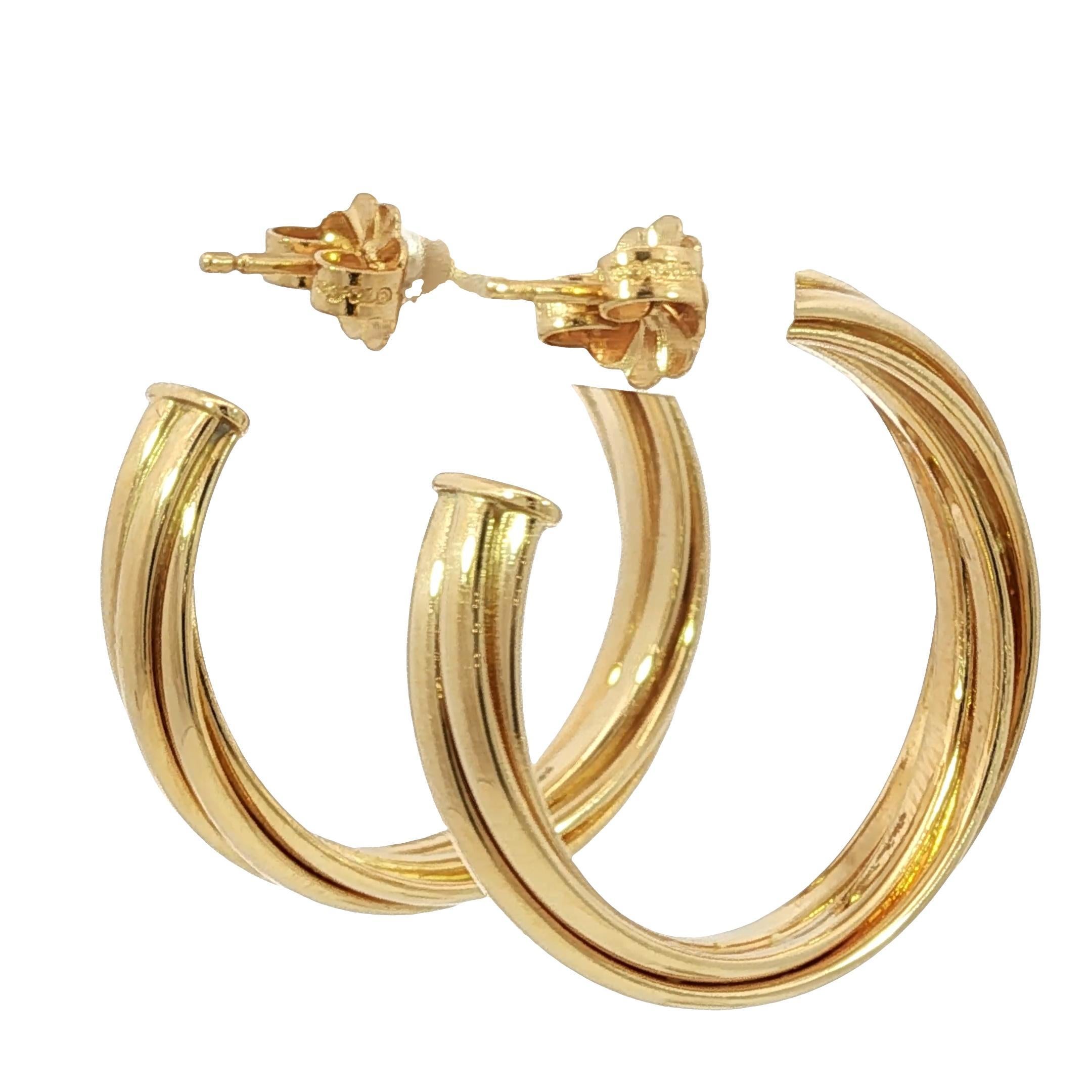 Tiffany & Co. Orecchini a cerchio Paloma Picasso for Tiffany & Co. 18 carati in oro giallo in vendita 3