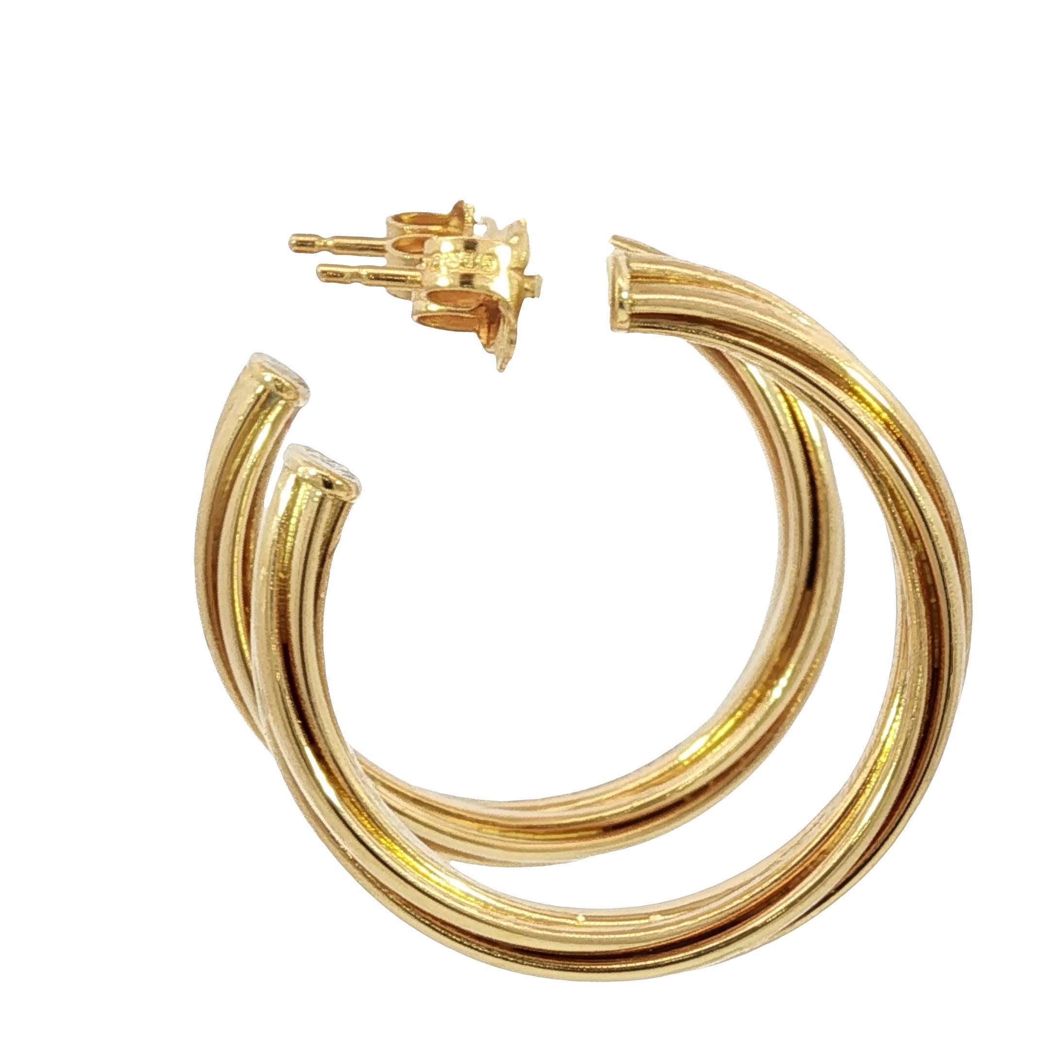 Tiffany & Co. Orecchini a cerchio Paloma Picasso for Tiffany & Co. 18 carati in oro giallo in vendita 4