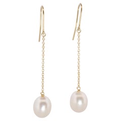 Tiffany 
Co 18k Pearl by the Yard Earrings. Tiffany Elsa Peretti Drop Earrings.