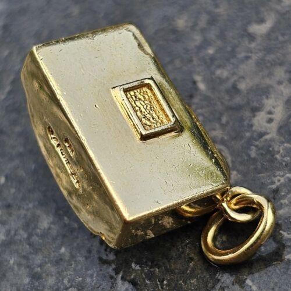 Tiffany & Co. 18k Pendant Charm Camera Diamond White Yellow Gold Vintage Rare In Good Condition For Sale In Northbrook, IL