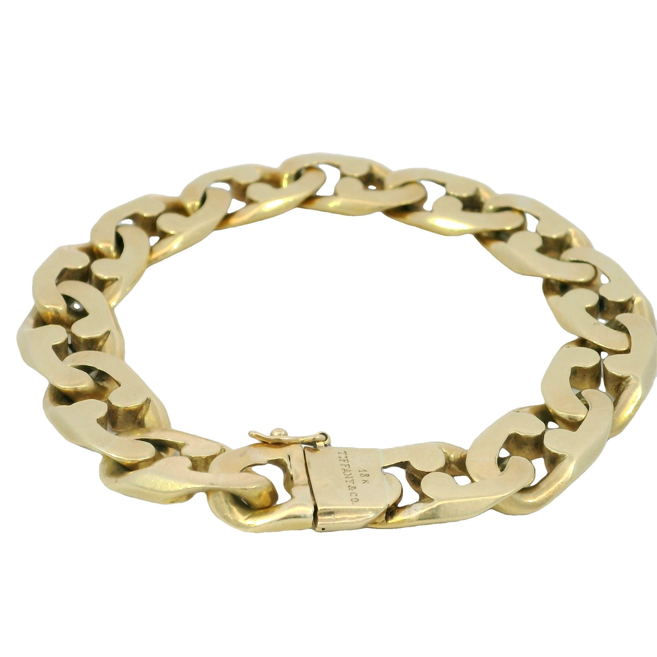 A. Link & Co. 18K Bracciale Puzzle in Oro Giallo Misura 7.5