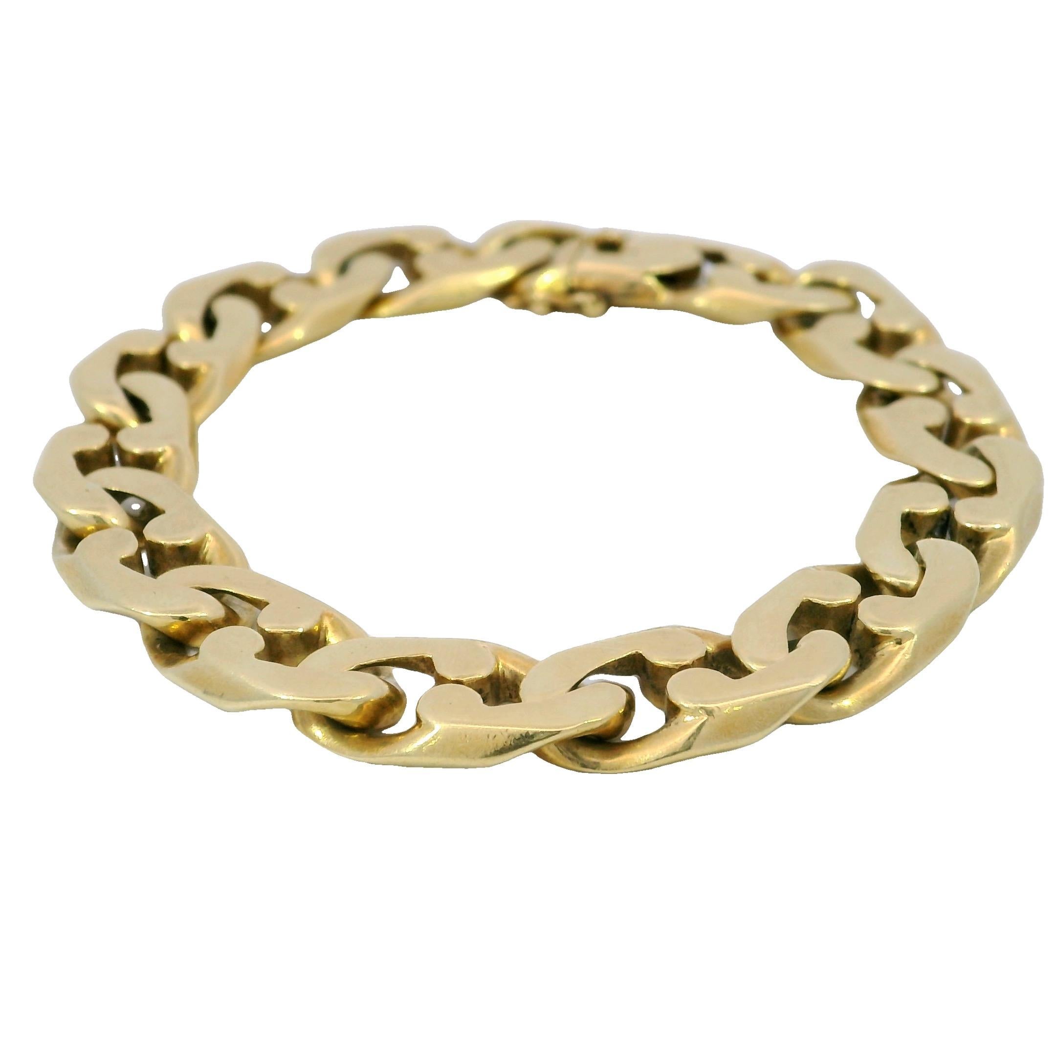A. Link & Co. 18K Bracciale Puzzle in Oro Giallo Misura 7.5