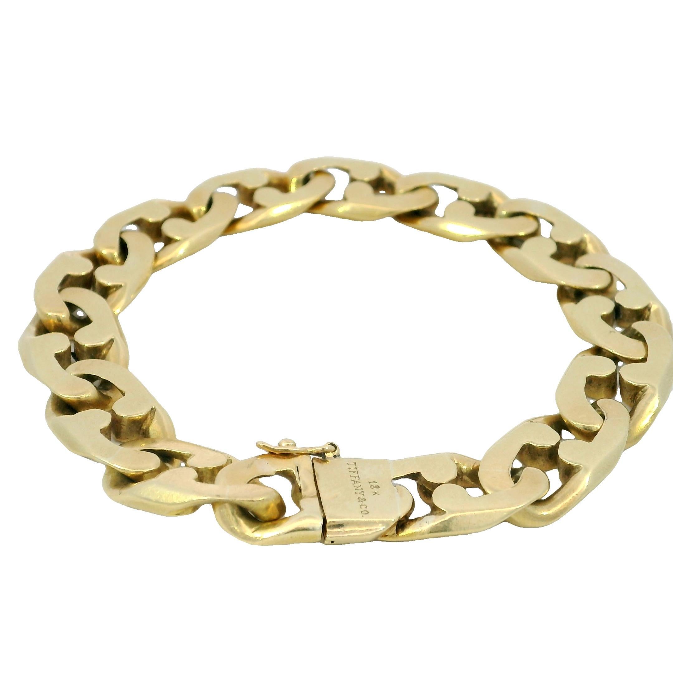 A. Link & Co. 18K Bracciale Puzzle in Oro Giallo Misura 7.5