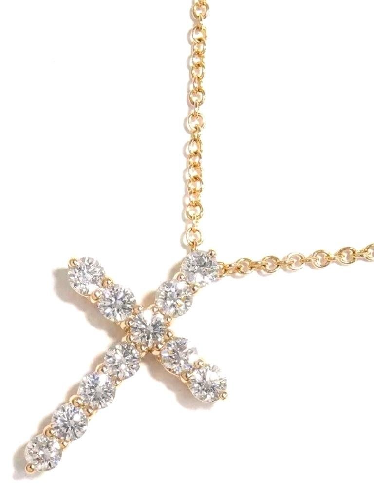 TIFFANY & Co. 18K Rose Gold .42ct Diamond Cross Pendant Necklace

Metal: 18K Rose Gold
Chain: 16