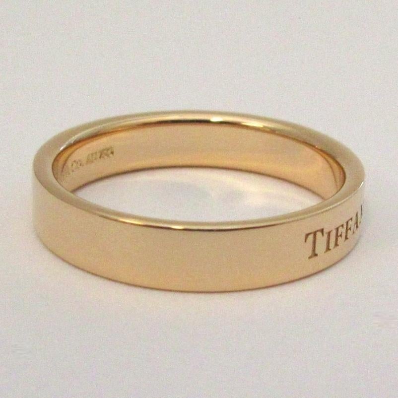 TIFFANY & Co. 18K Roségold 4mm Ehering 7,5 im Angebot 1