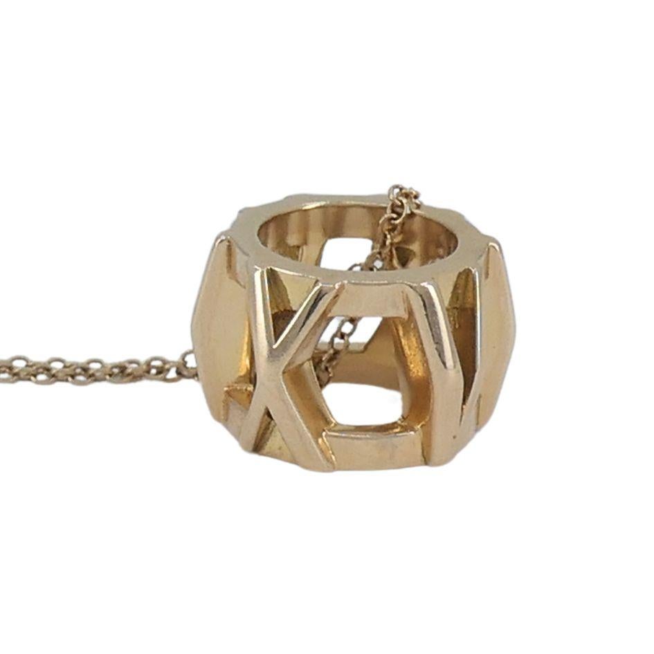 Tiffany & Co. 18k Rose Gold Atlas Pendant Necklace in vendita 4