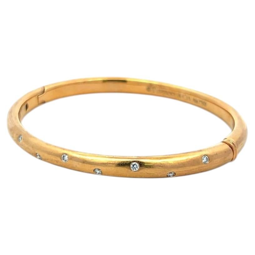 Tiffany & Co. Armreif aus 18 Karat Roségold mit runden F-VS-Diamanten (0,2 Karat)