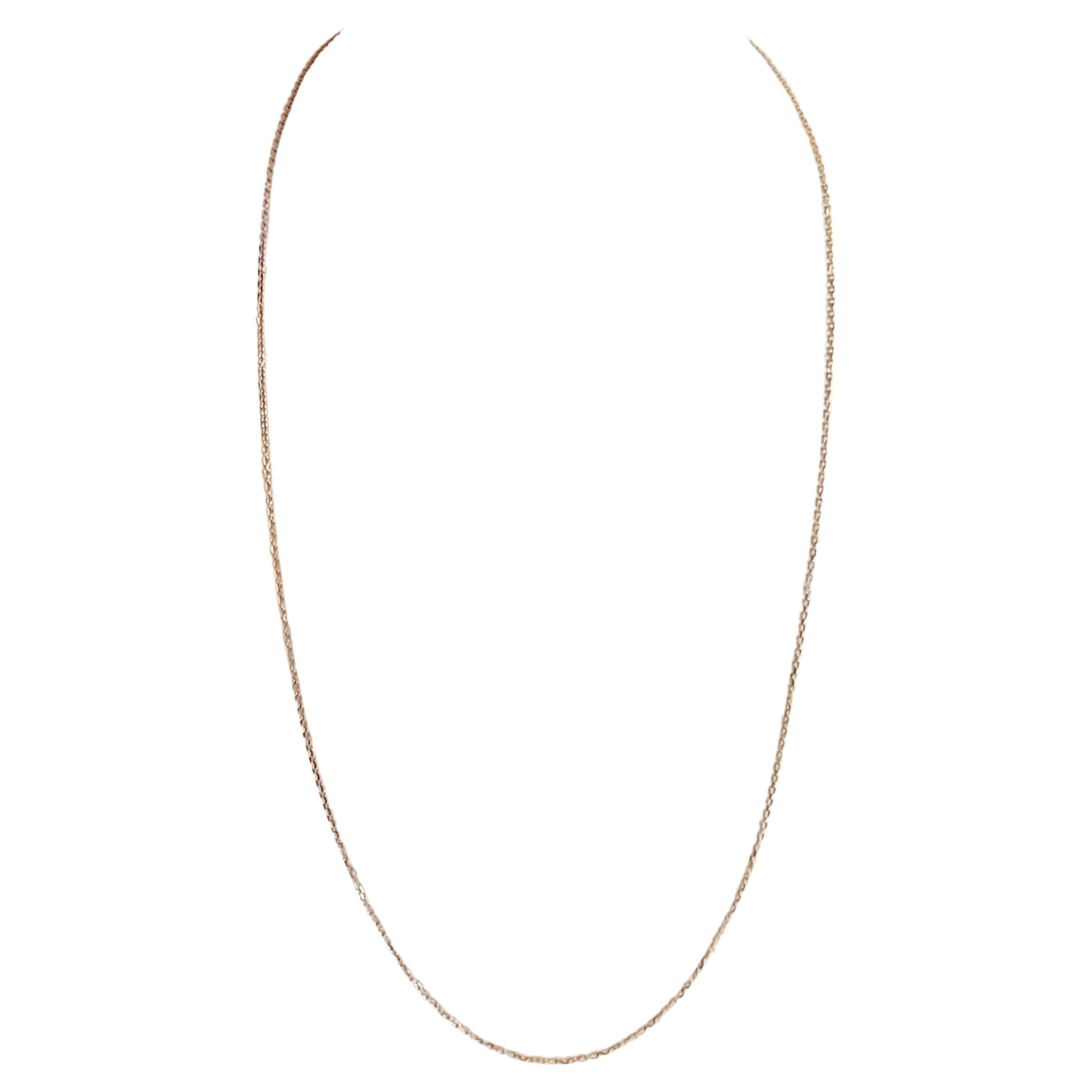 Tiffany & Co. 18K Rose Gold Chain 18" For Sale