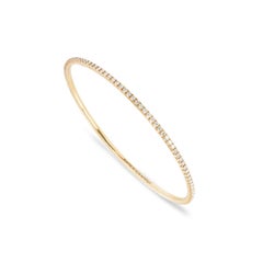 Tiffany & Co. 18k Rose Gold Diamond Metro Bangle, 1.59ct, Women's