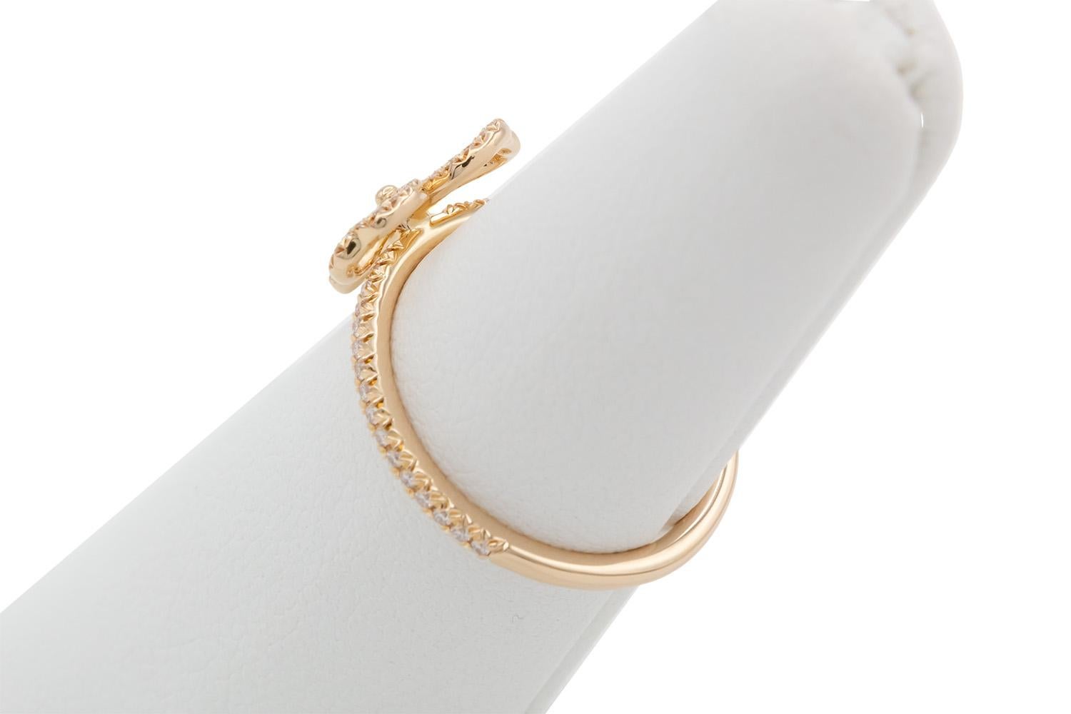 Tiffany & Co. 18k Rose Gold & Diamond Open Paper Flower Ring Size 6 For Sale 3