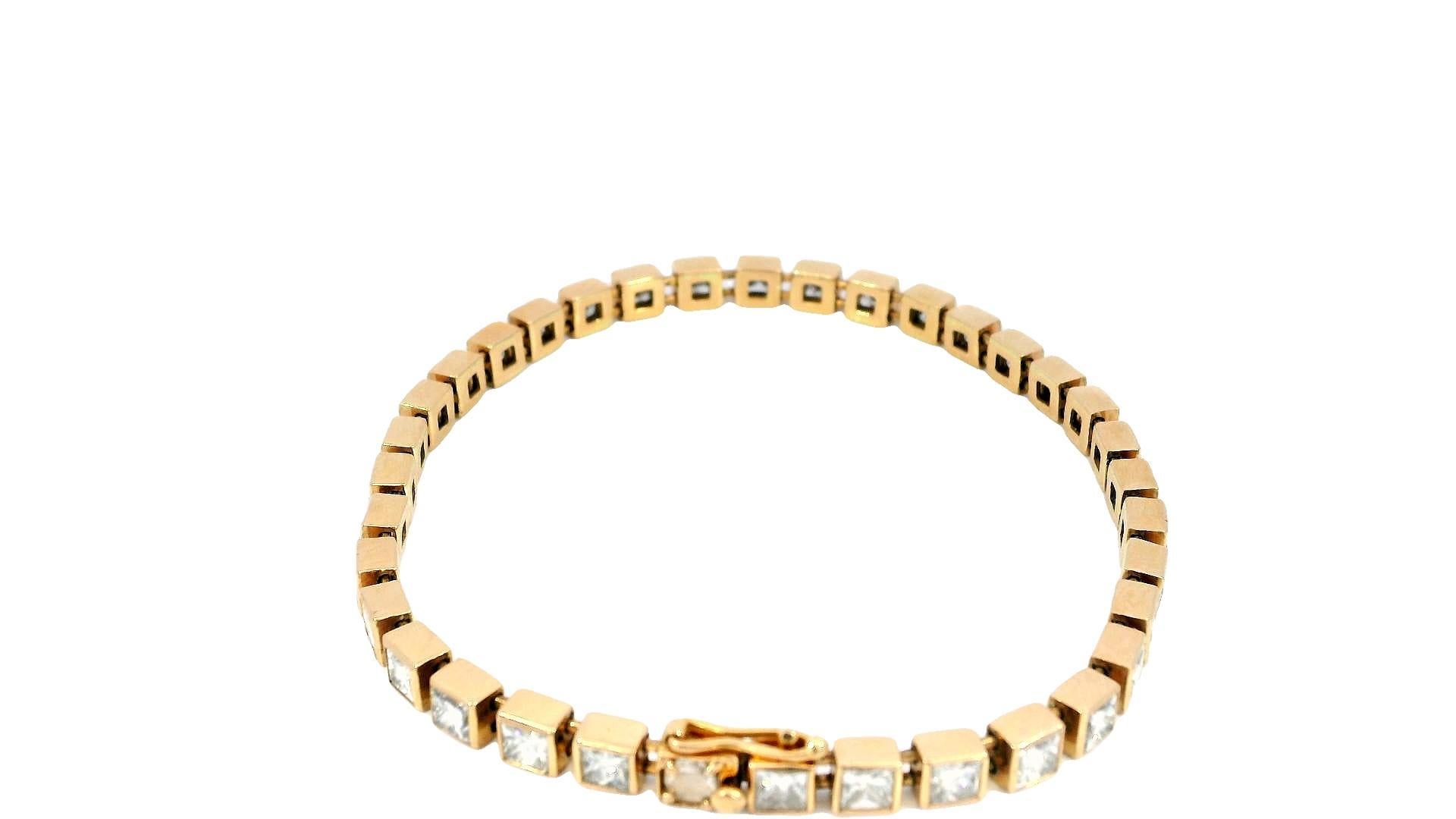 Women's or Men's Tiffany & Co. 18K Rose Gold & Diamonds Bracelet For Sale