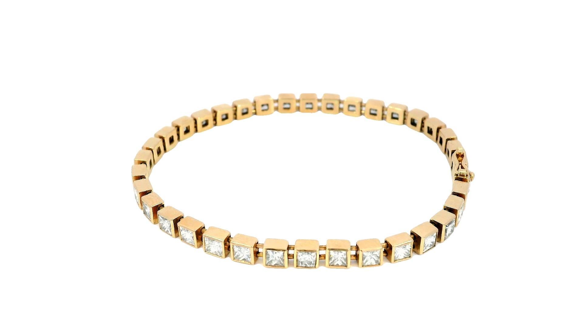 Tiffany & Co. 18K Rose Gold & Diamonds Bracelet For Sale 1