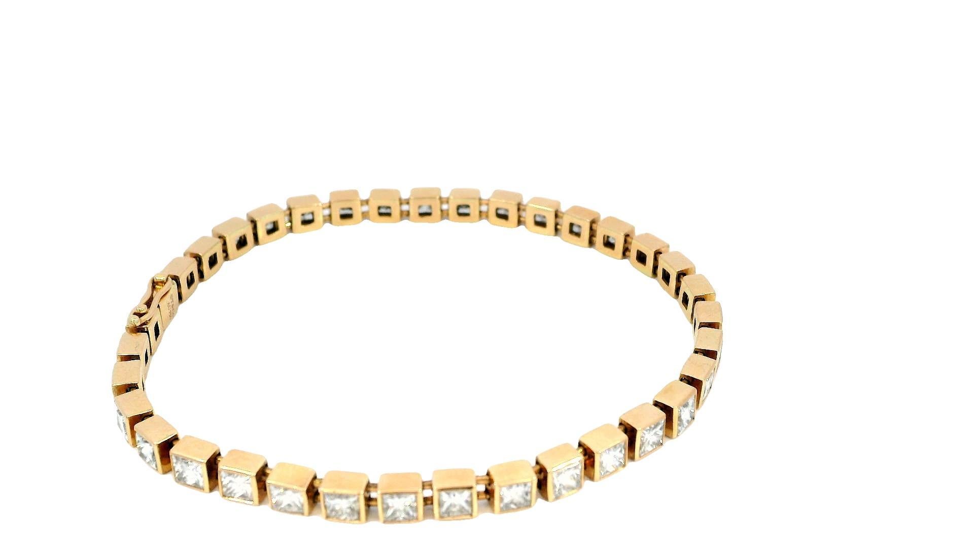 Tiffany & Co. 18K Rose Gold & Diamonds Bracelet For Sale 2