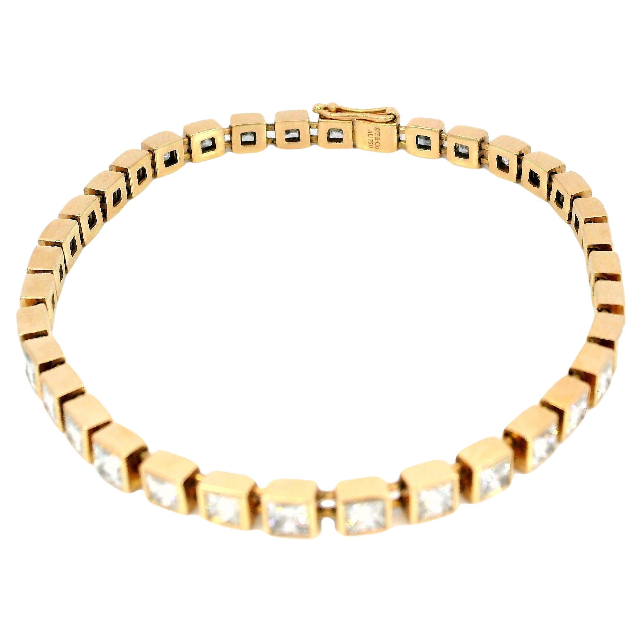 Armband aus 18 Karat Roségold und Diamanten von Tiffany & Co.