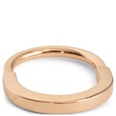 TIFFANY & CO 18k rose gold & diamonds LOCK Ring 4