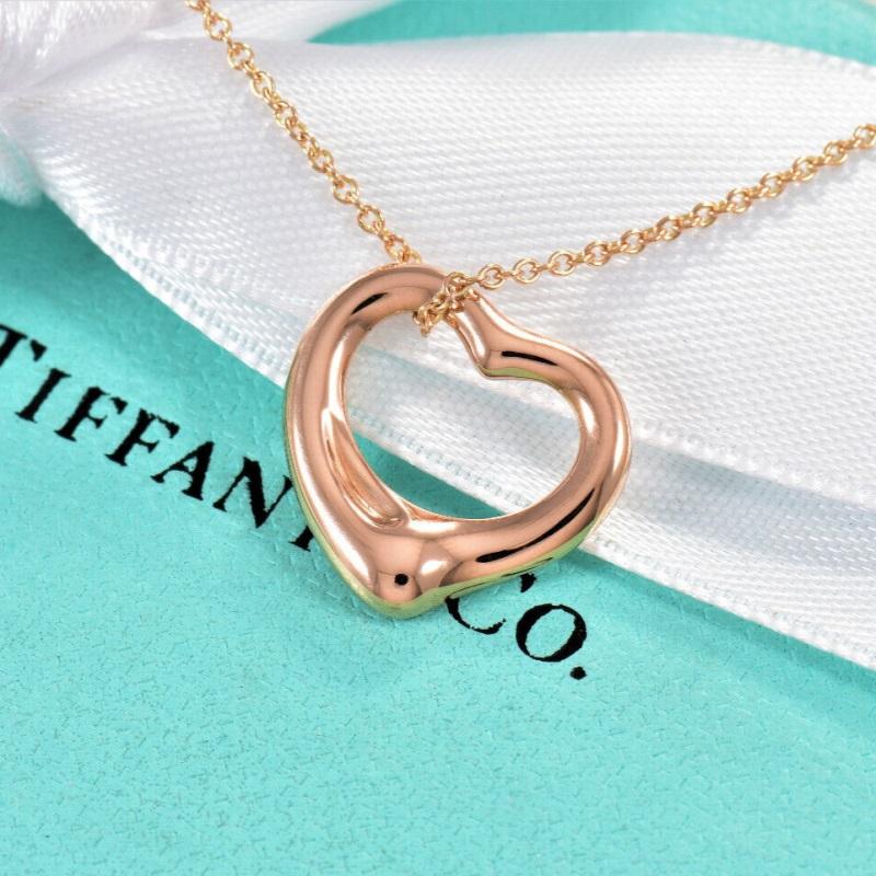 tiffany 18k heart necklace