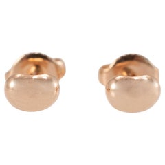 Tiffany & Co. 18K Rose Gold Elsa Peretti Bean Design Stud Earrings
