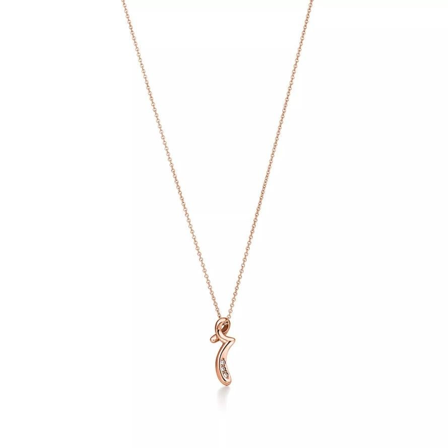 tiffany initial necklace