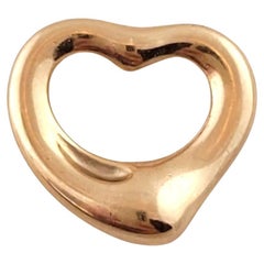 Tiffany 
Co. 18K Rose Gold Elsa Peretti Mini Open Heart Pendant #17973