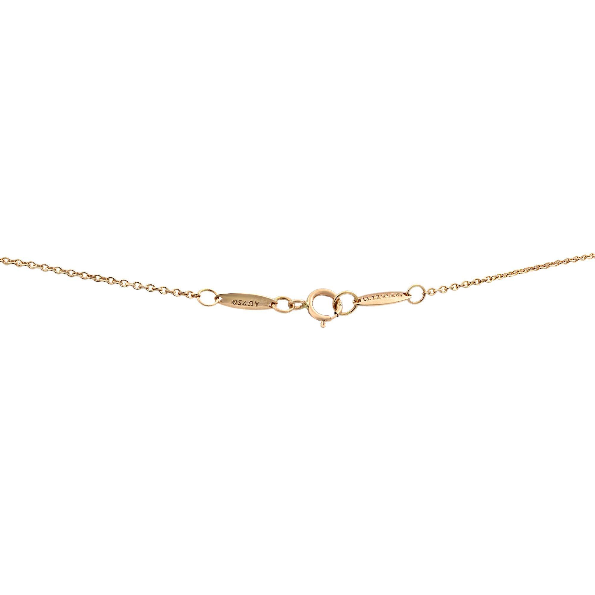 Rose Cut Tiffany & Co 18K Rose Gold Elsa Peretti Open Heart Pendant 0.02cttw