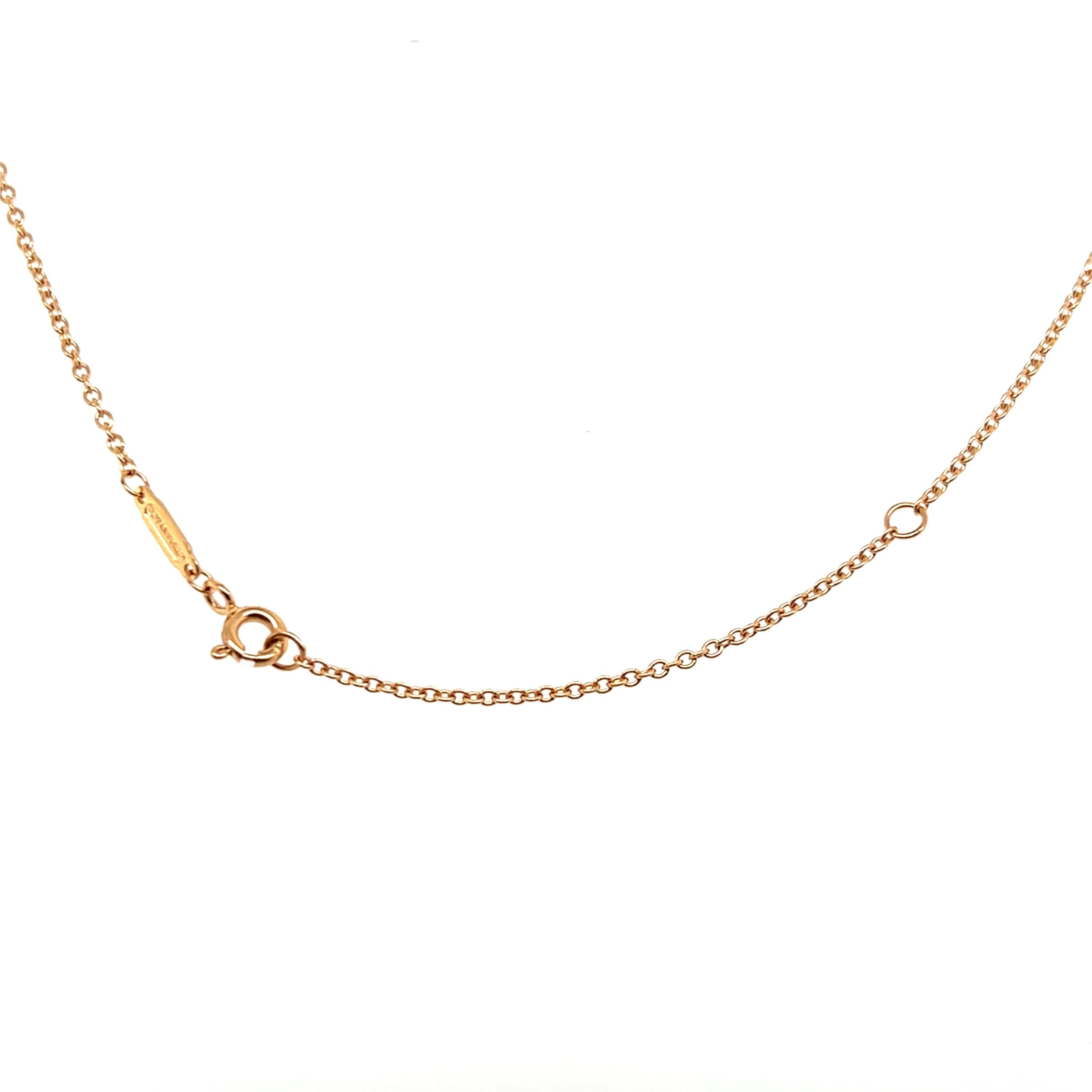Tiffany & Co. 18k Rose Gold Knot Necklace For Sale 5
