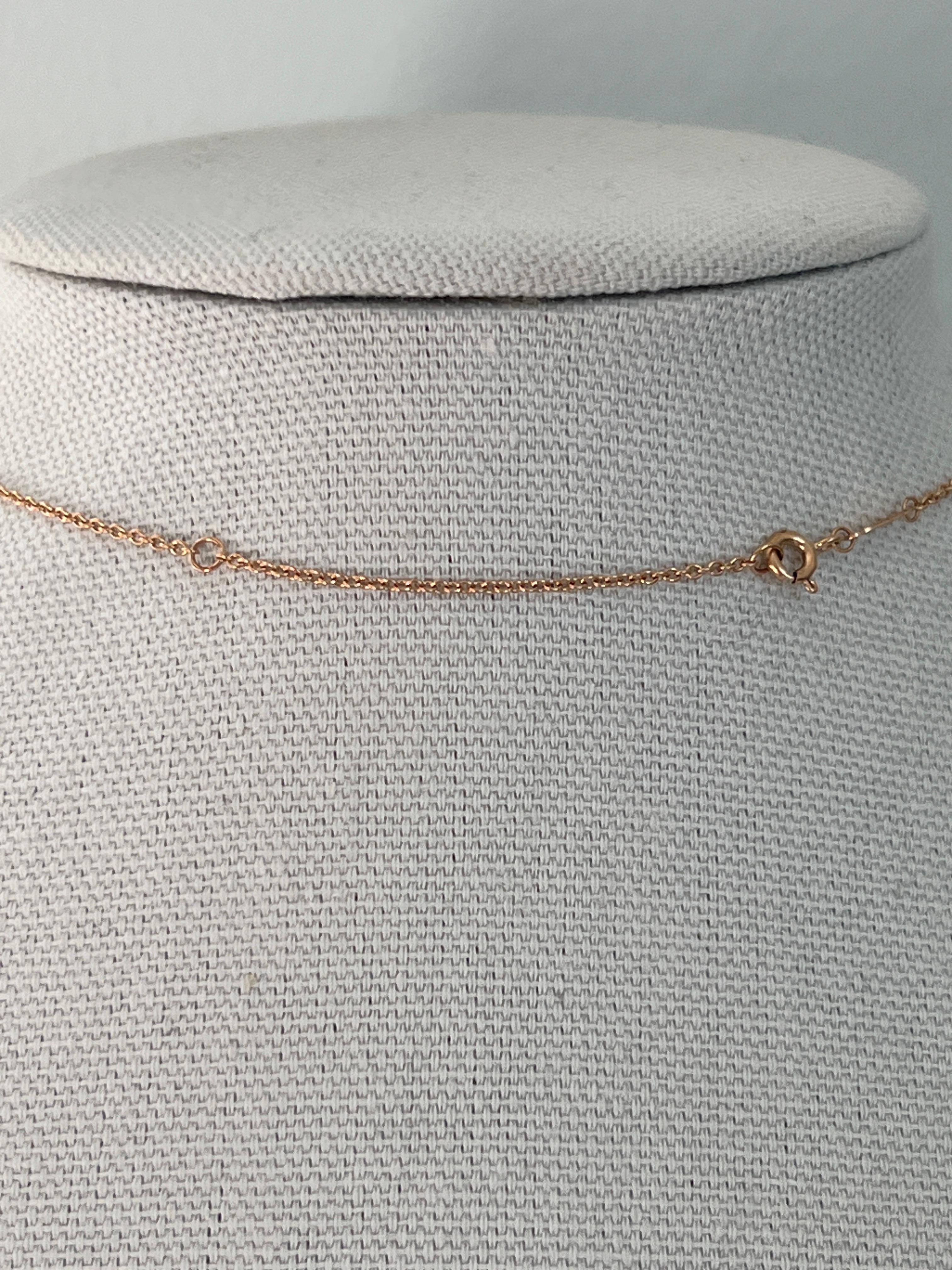 Women's or Men's Tiffany & Co. 18k Rose Gold Knot Necklace For Sale