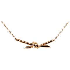 Tiffany & Co. 18k Rose Gold Knot Necklace