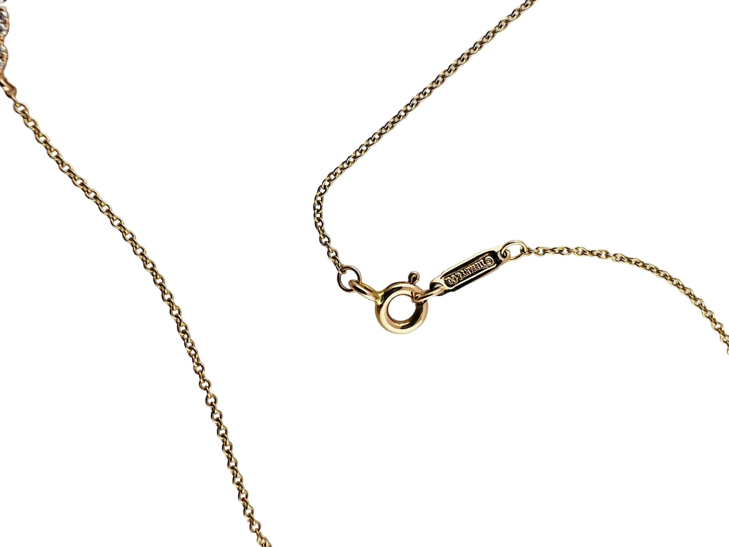 tiffany and co rose gold necklace