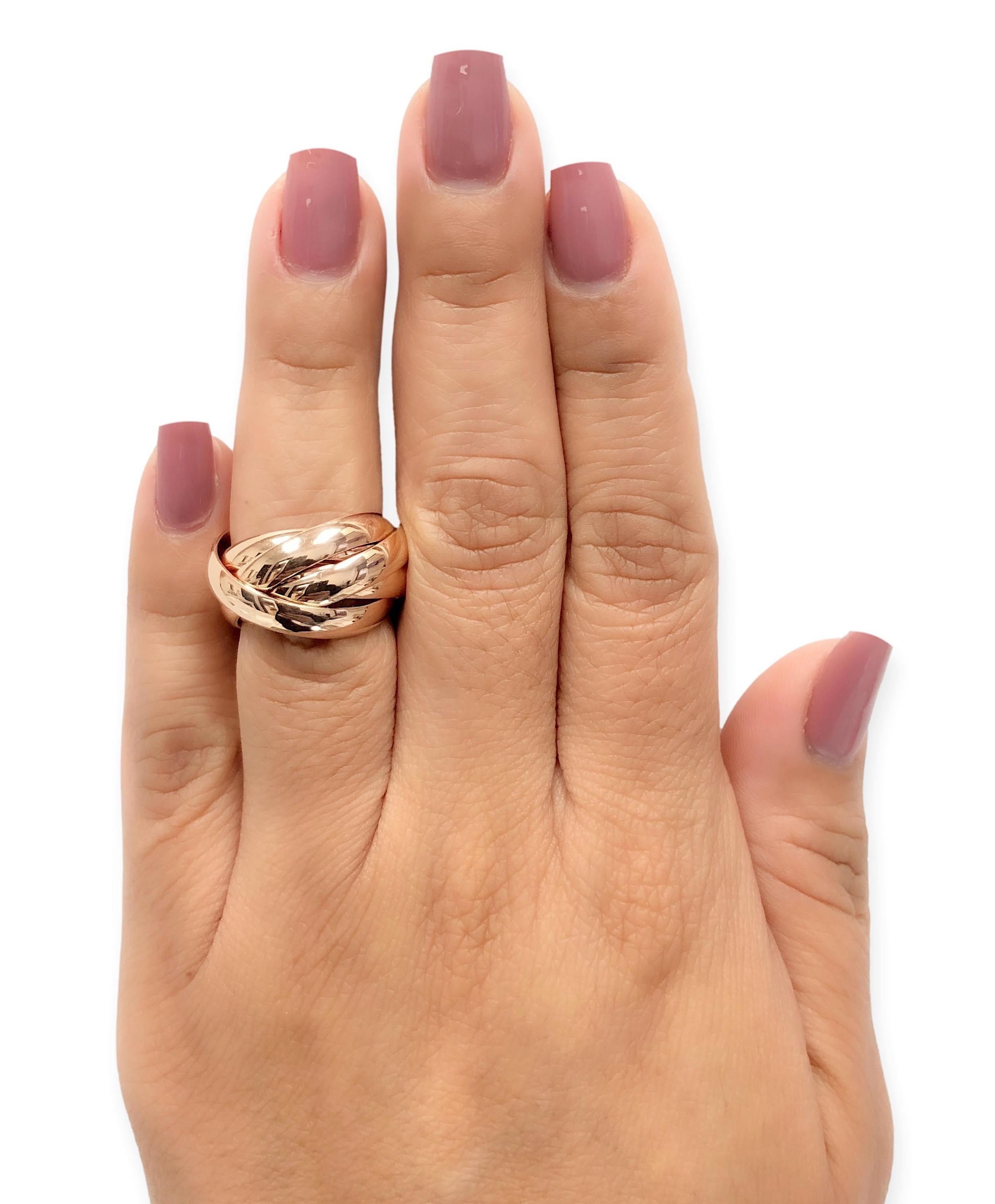 Tiffany & Co. Bague Paloma Picasso Melody à cinq anneaux en or rose 18 carats, taille 5 1