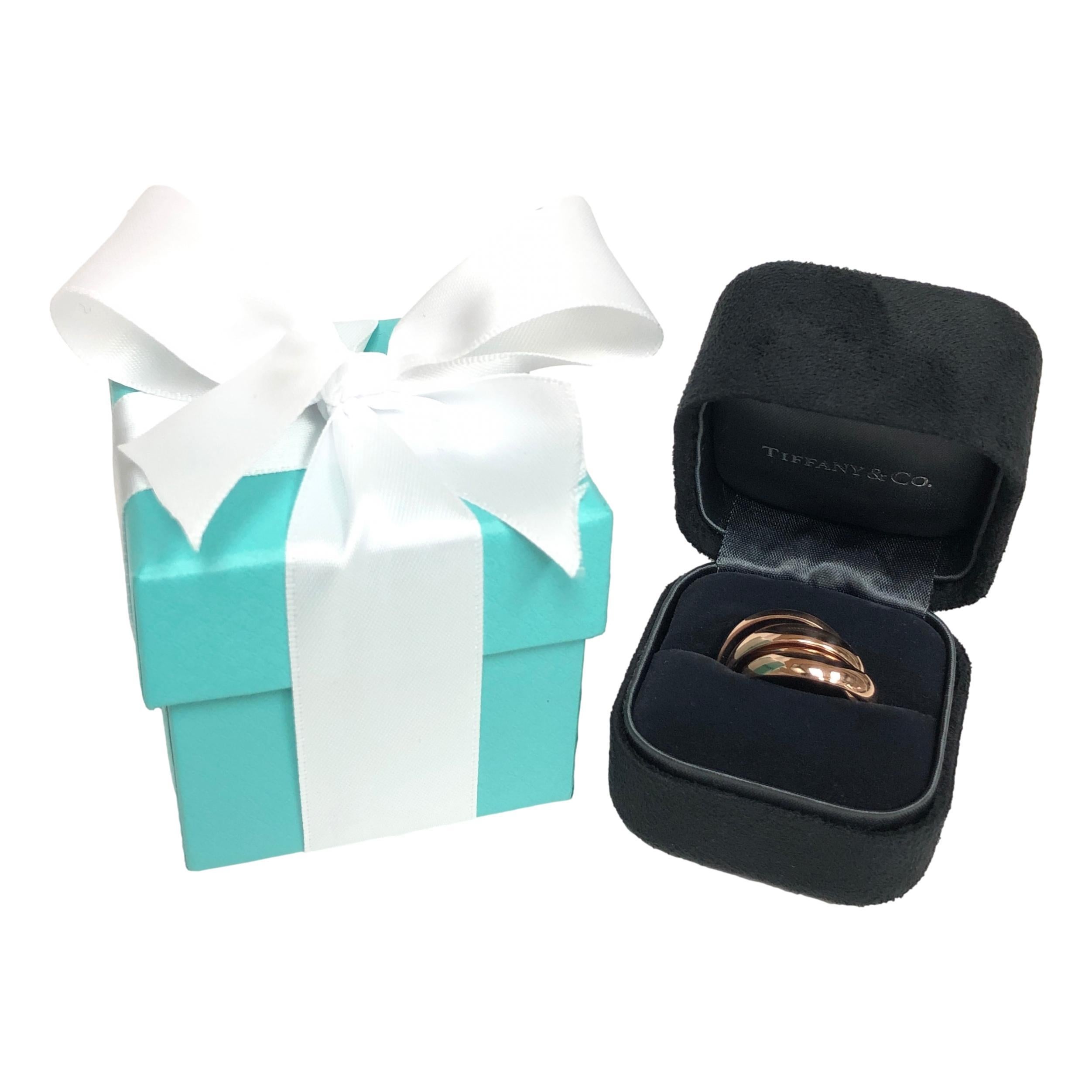 Tiffany & Co. 18k Rose Gold Paloma Picasso Melody Five Band Ring In Excellent Condition In New York, NY
