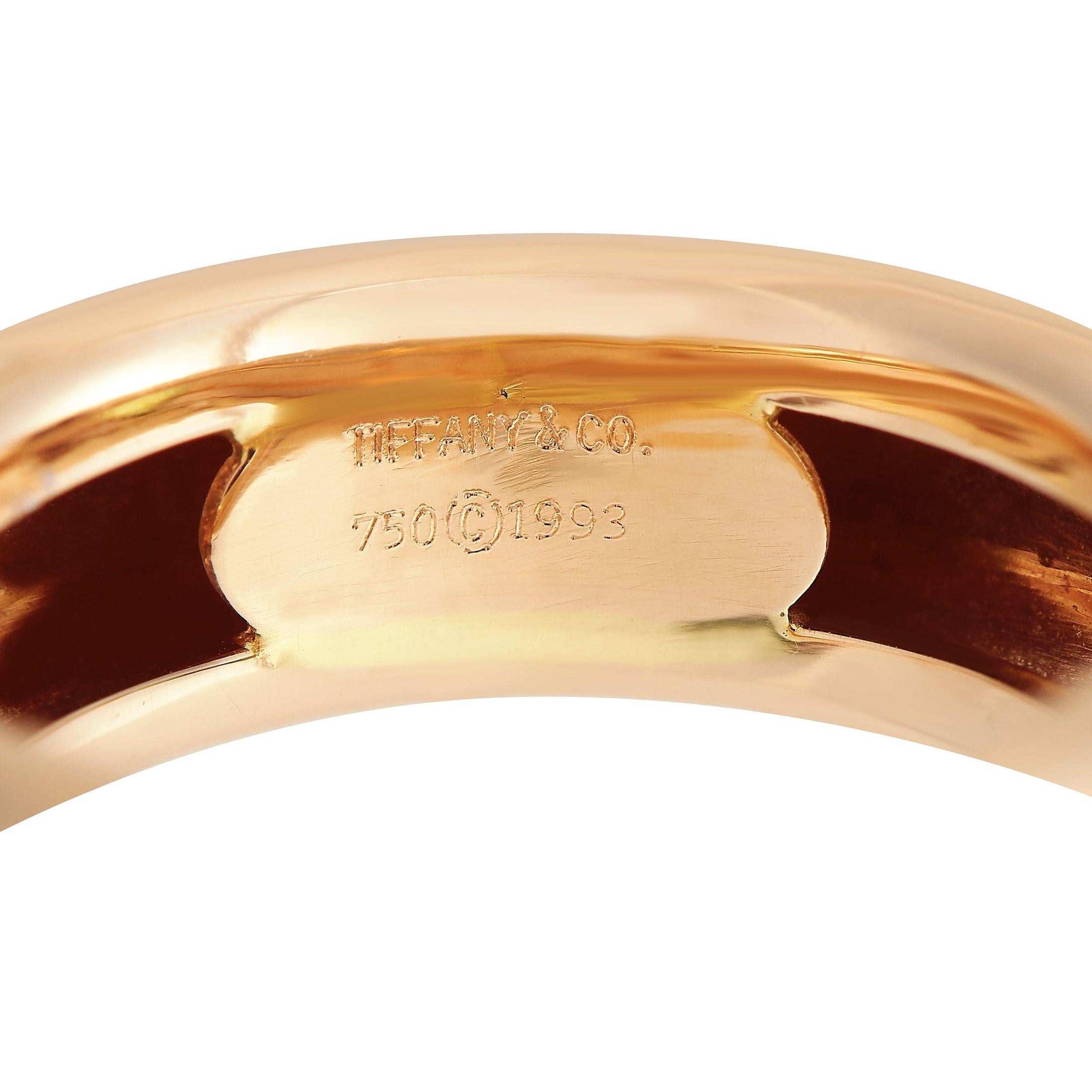 18 Karat Roségold Herzring mit Peridot von Tiffany & Co. im Zustand „Hervorragend“ in Southampton, PA