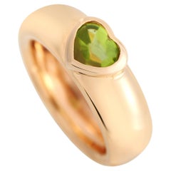 18 Karat Roségold Herzring mit Peridot von Tiffany & Co.