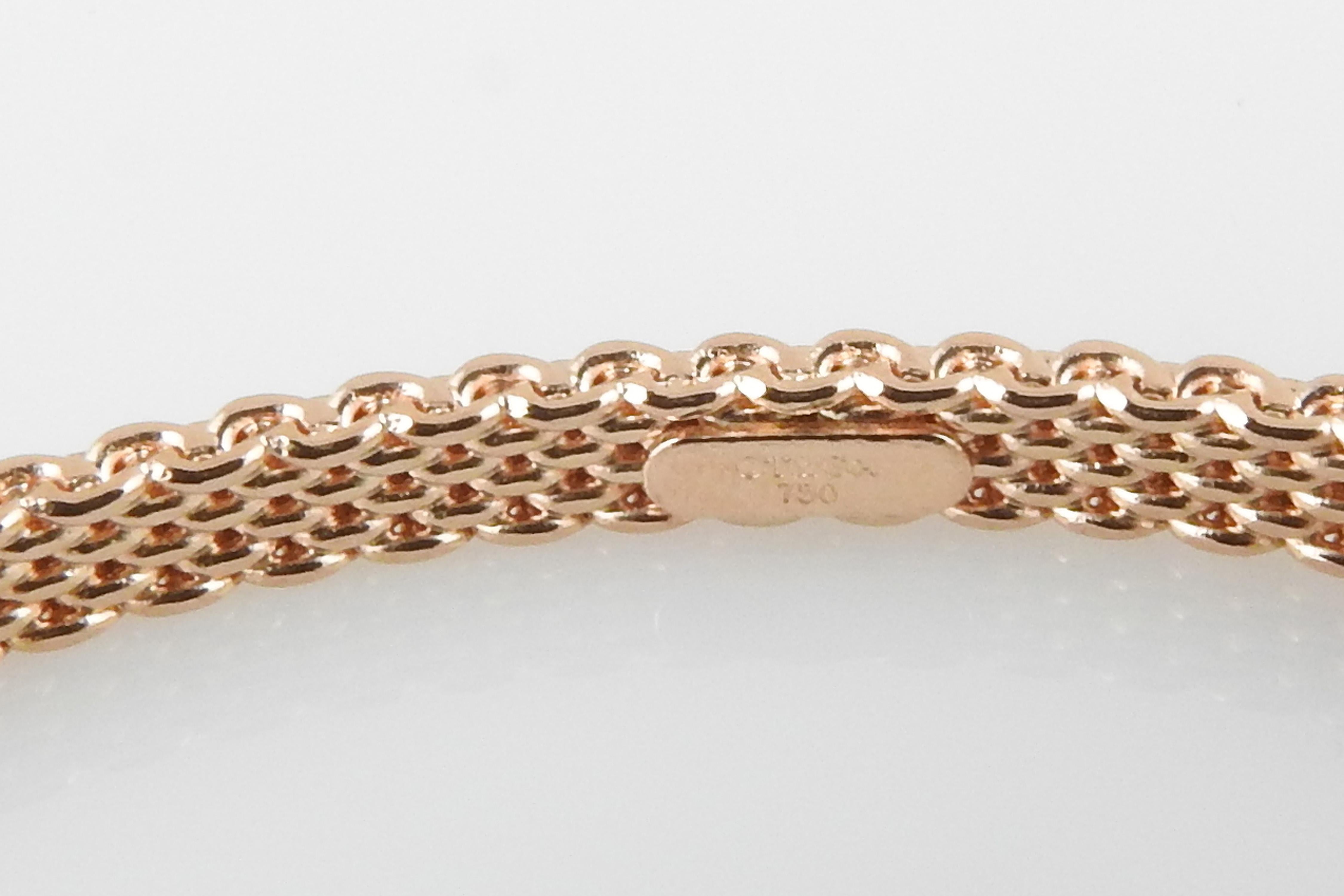 tiffany mesh bracelet gold