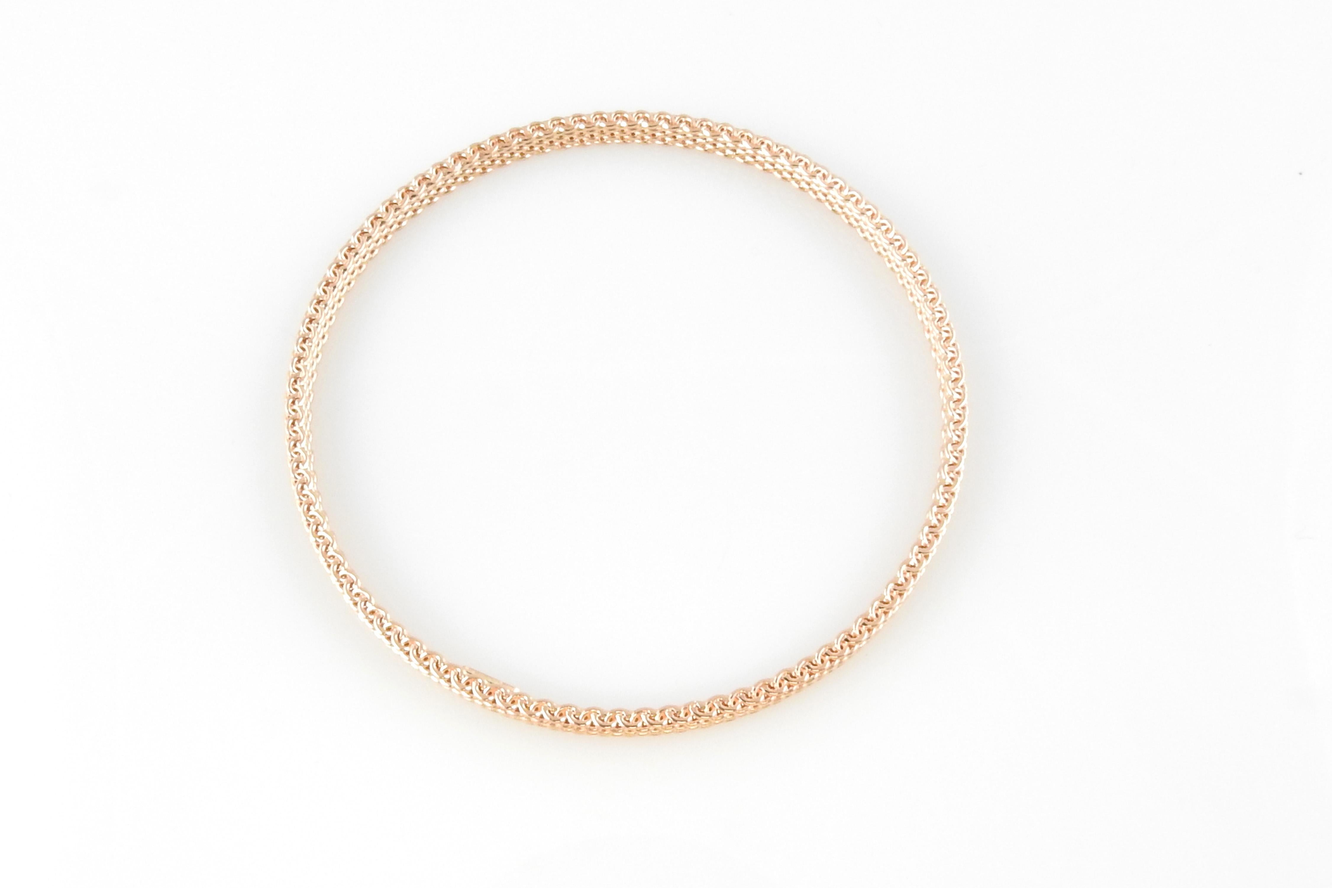 gold mesh bangle bracelet
