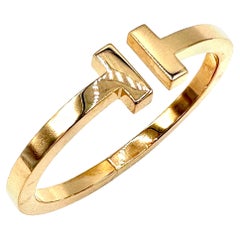 Tiffany & Co. 18K Rose Gold "T" Slip on Bracelet