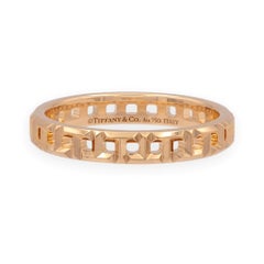 Tiffany & Co. Ring aus 18 Karat Roségold, Modell „T True Narrow Band“, Größe 8