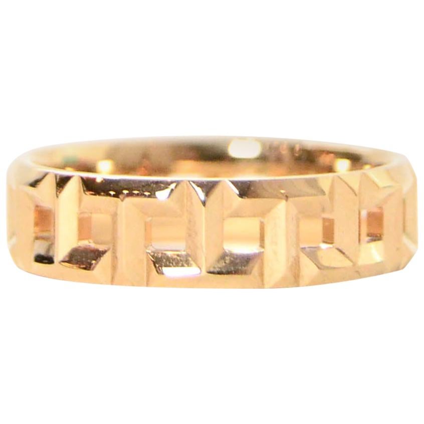 18k Rose Gold T True Wide Ring 