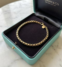 Tiffany & Co. 18K Rose Gold Venetian Box Link Bracelet