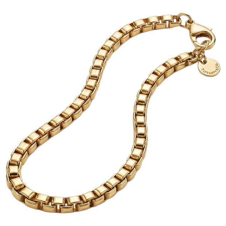 Tiffany & Co. 18K Rose Gold Venetian Box Link Bracelet