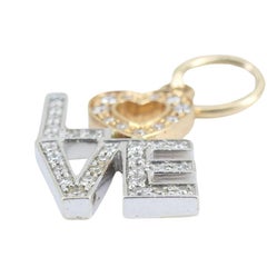 Tiffany & Co. 18k Two-tone Gold Diamond Love Pendant