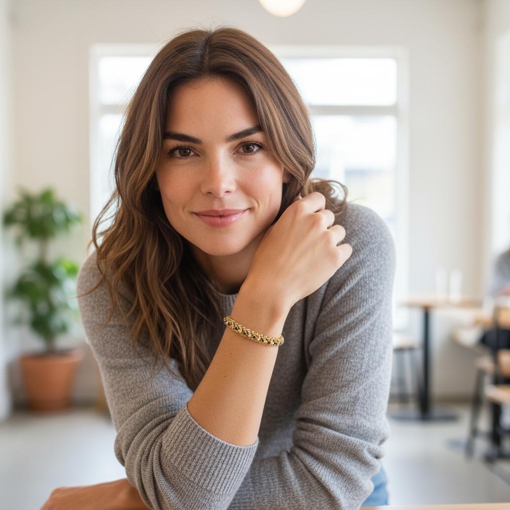 Bracciale a maglie flessibili e intricate di ottima fattura di Tiffany & Company con 22 zaffiri blu naturali e 22 diamanti rotondi taglio brillante incastonati, di qualità eccellente come ci si aspetta dalla più importante Maison di gioielli degli