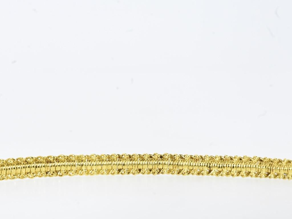 Bracciale vintage Tiffany & Co. 18K con diamanti e zaffiri, 1960 ca. in vendita 5