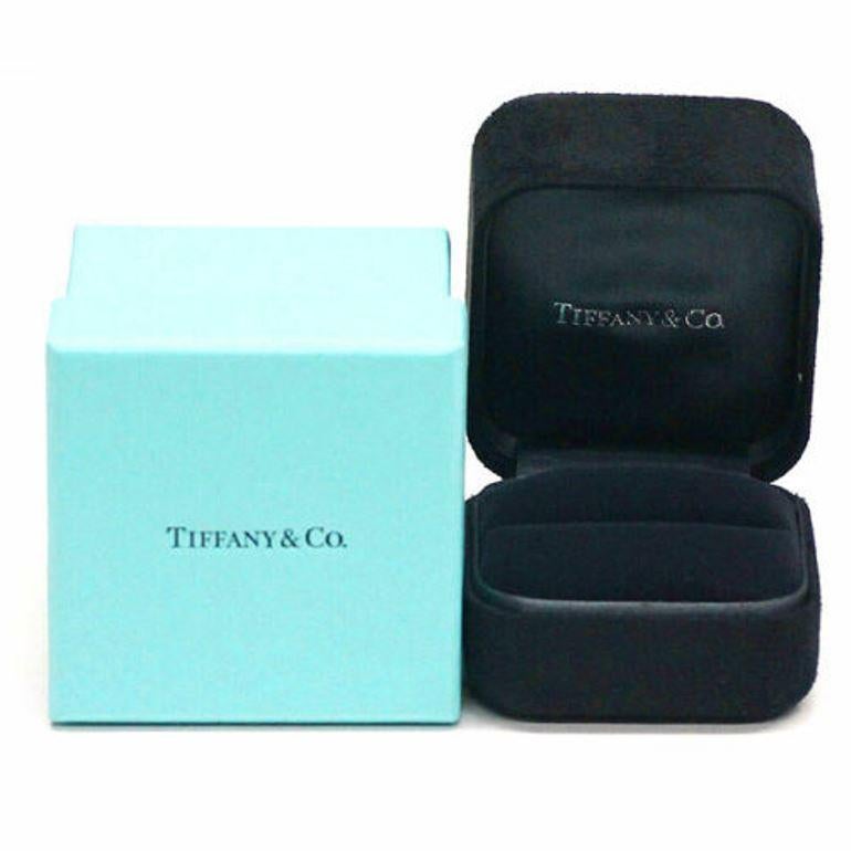 TIFFANY & Co. 18K Weißgold 4.5mm breiter Diamant T Ring 5 im Angebot 2