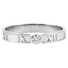 Tiffany & Co. 18K White Gold Atlas Diamond Band Ring